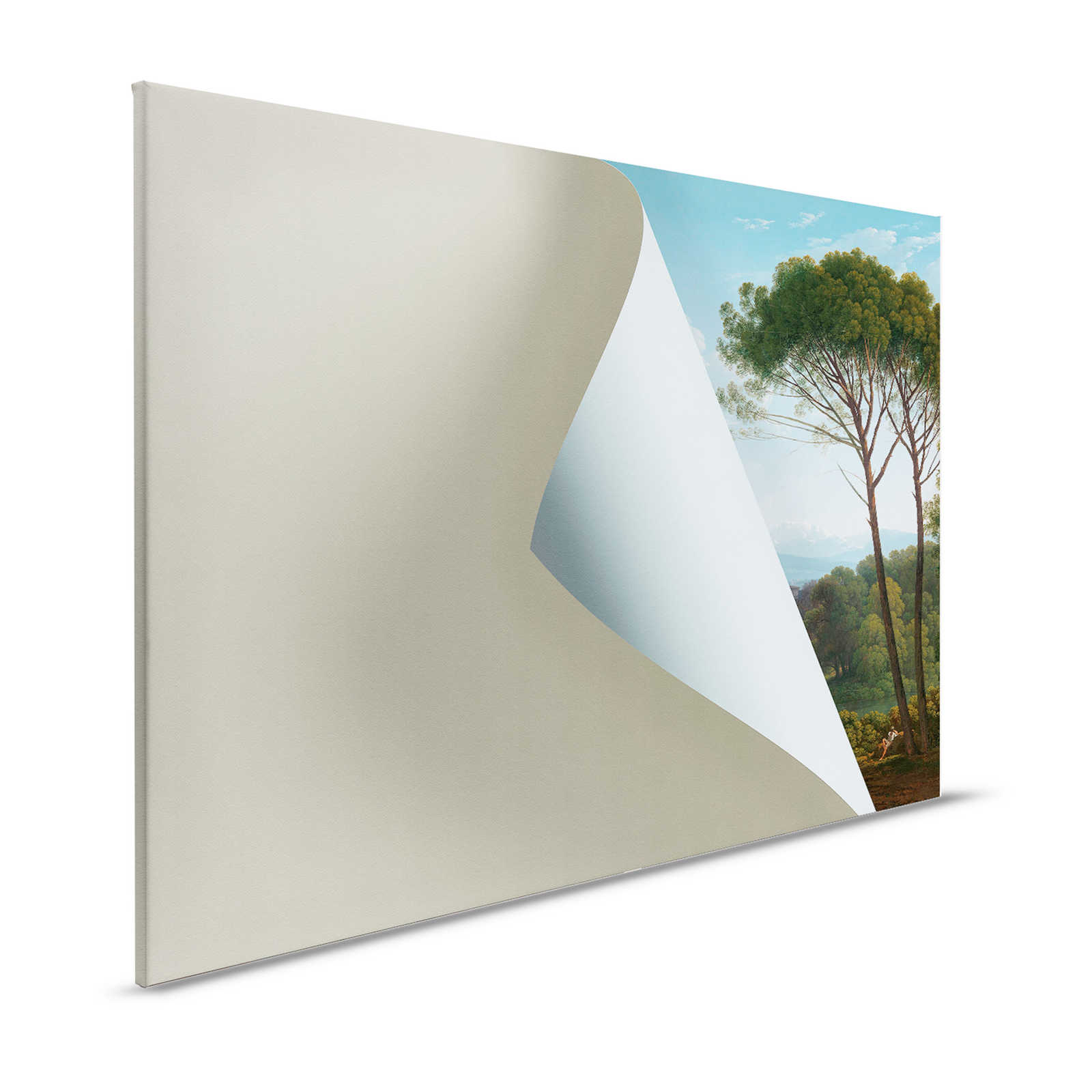Luoghi nascosti 3 - Albero Quadro su tela paesaggio nascosto - 1,20 m x 0,80 m
