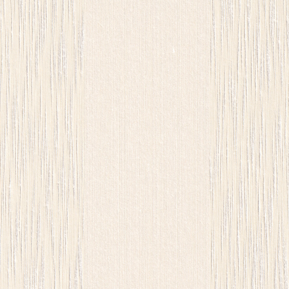            Wallpaper with floral ornament pattern & texture effect - cream
        