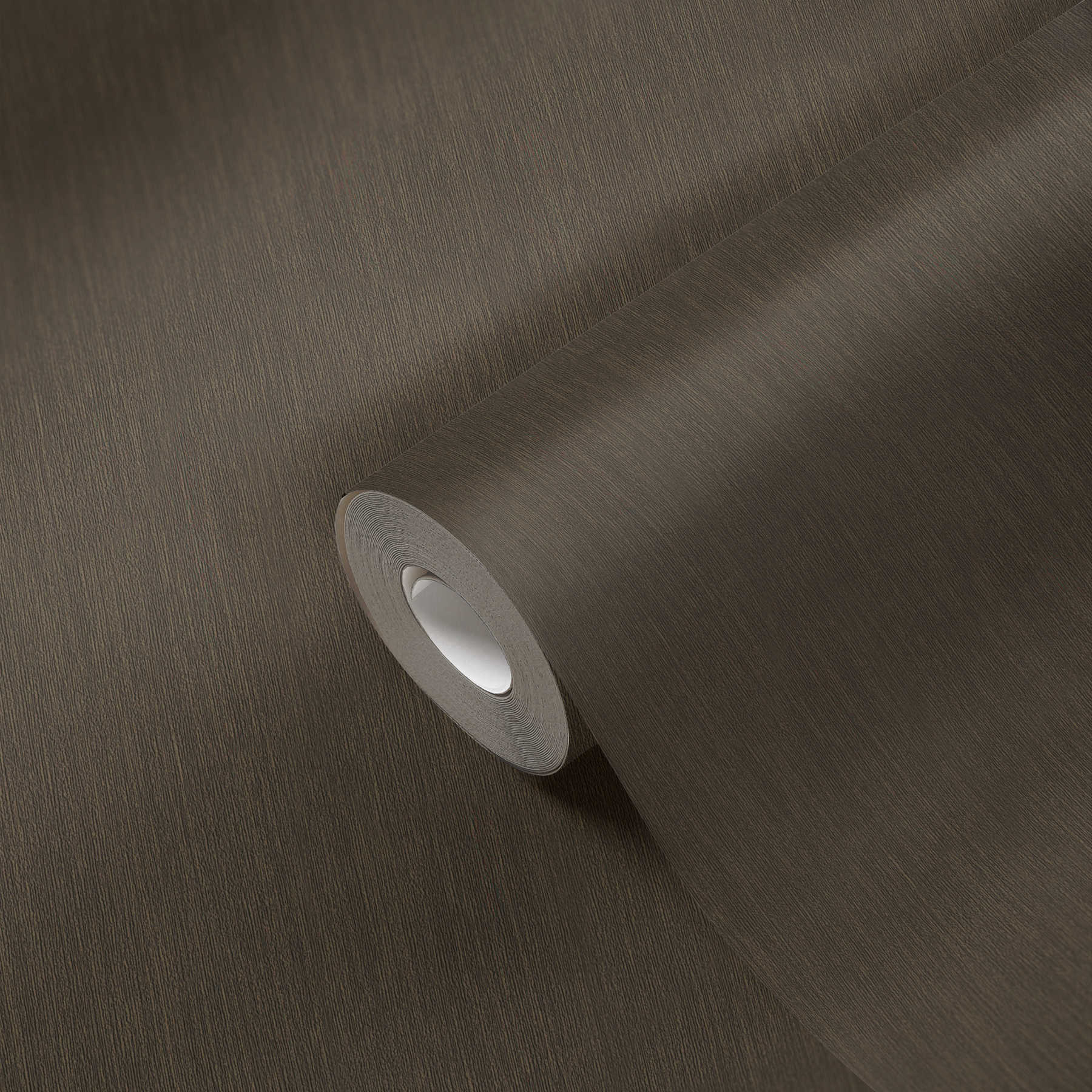             Premium non-woven wallpaper plain, satin - brown
        