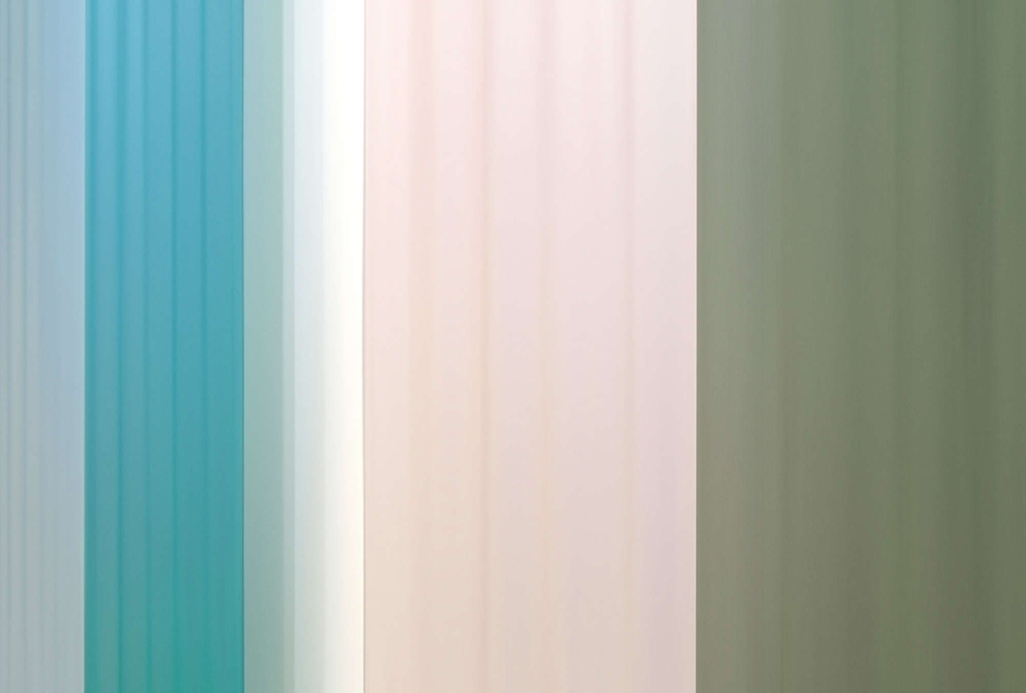             Photo wallpaper »co-coloures 4« - Colour gradient with stripes - turquoise, cream, green | Smooth, slightly shiny premium non-woven fabric
        