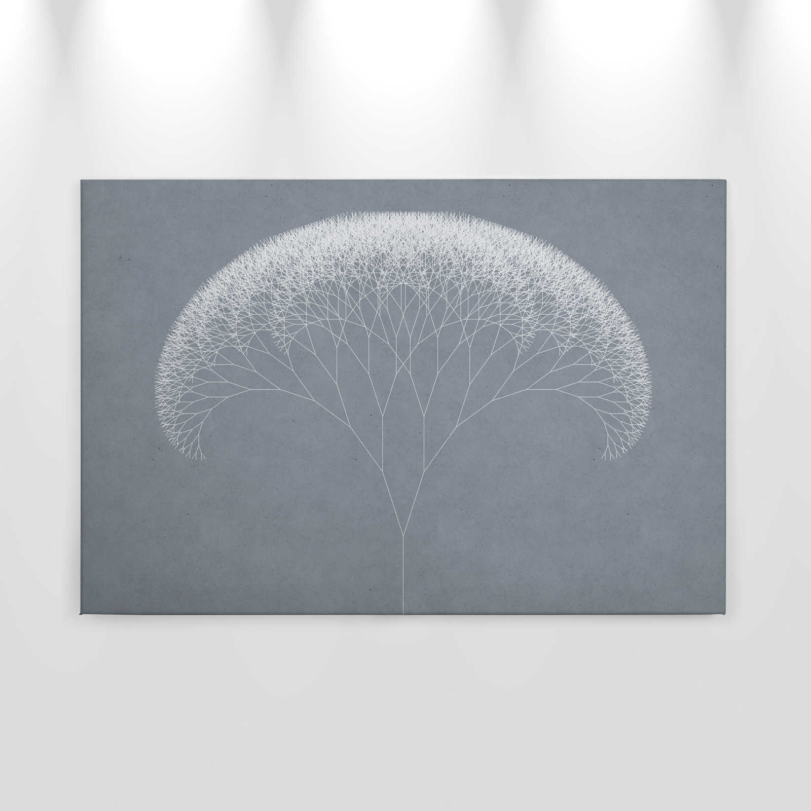             Quadro su tela Dandelions Tree | blu, bianco - 0,90 m x 0,60 m
        