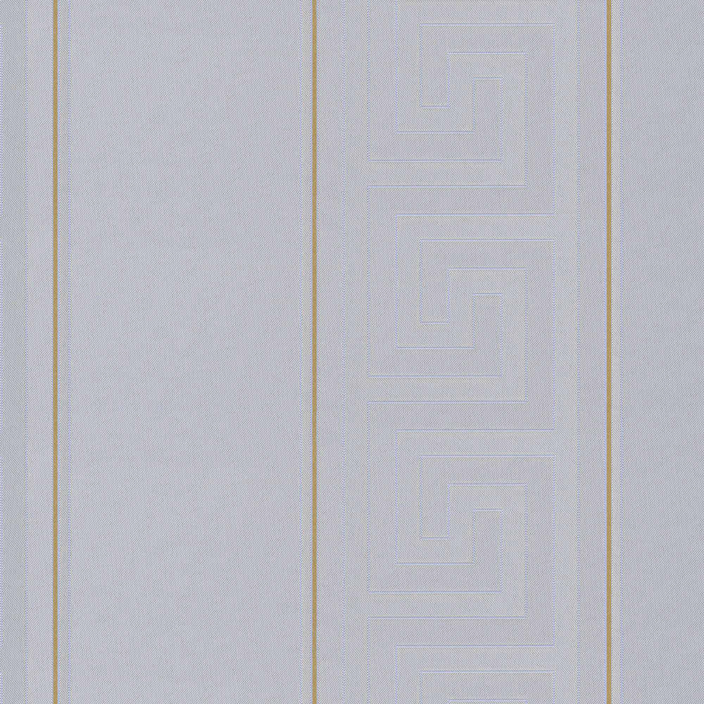             VERSACE wallpaper striped with metallic effect - silver, grey
        