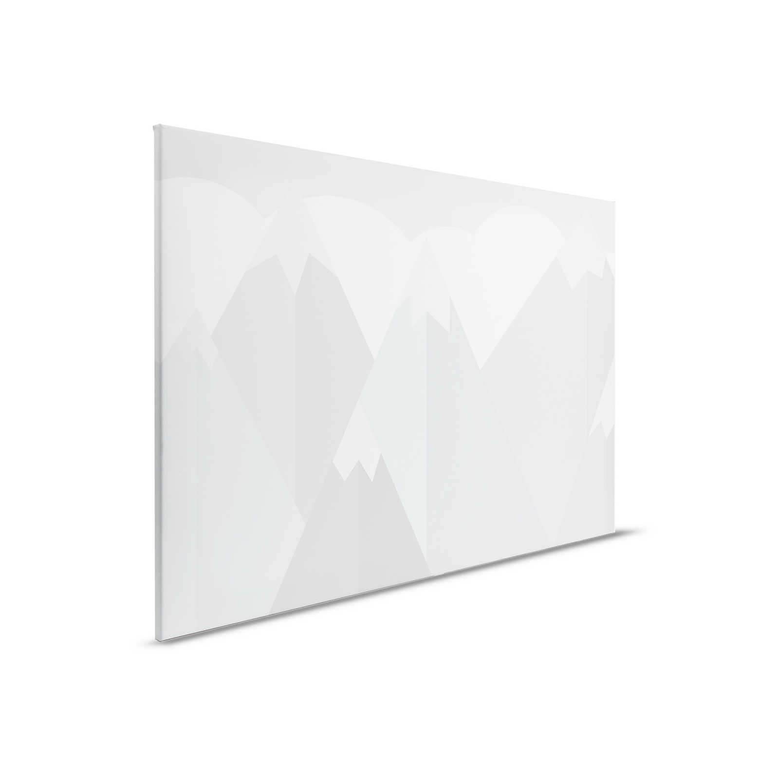         Canvas painting Nursery Mountains with clouds | blue, grey, green - 0,90 m x 0,60 m
    