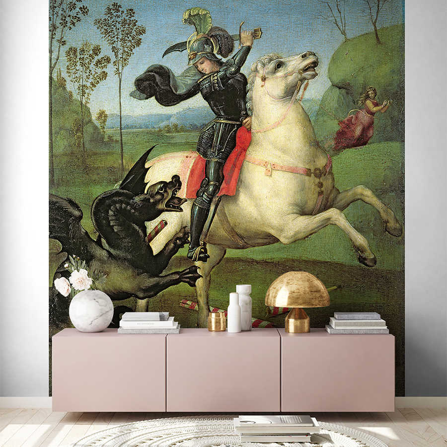         Photo wallpaper "St. George in battle with the dragonum" by Raphael
    