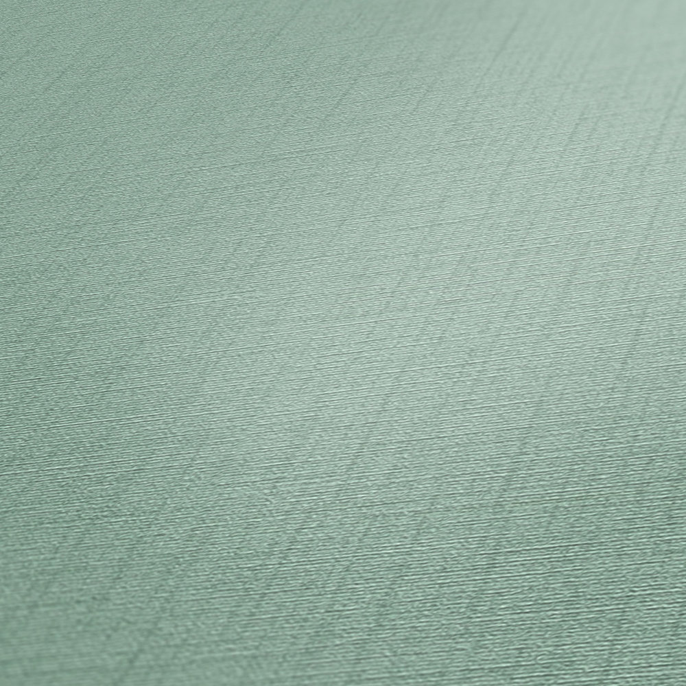             Behang saliegroen met linnen look & structuur effect - groen
        