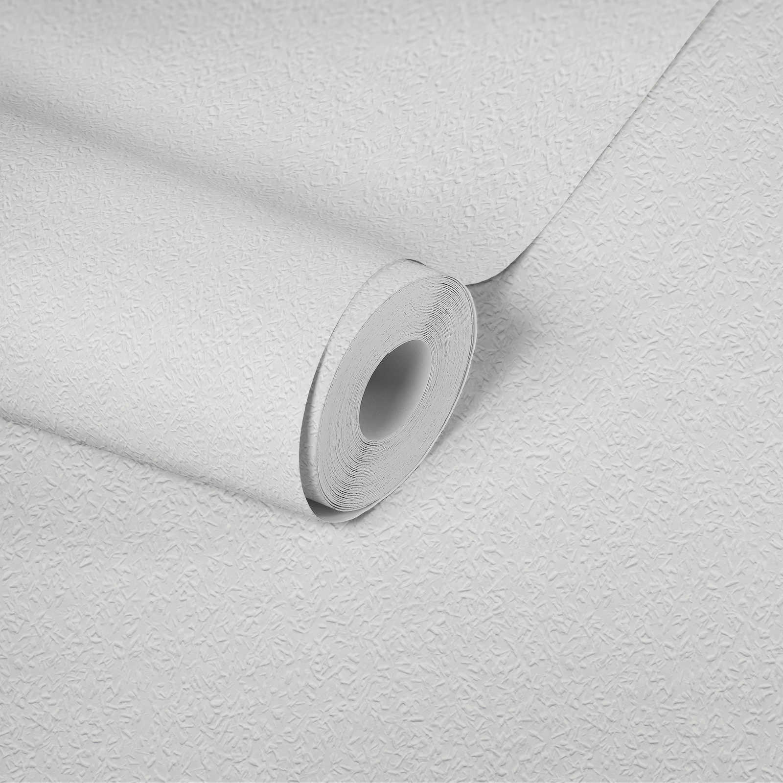             Carta da parati in tessuto non tessuto con effetto legno - verniciabile, bianco
        