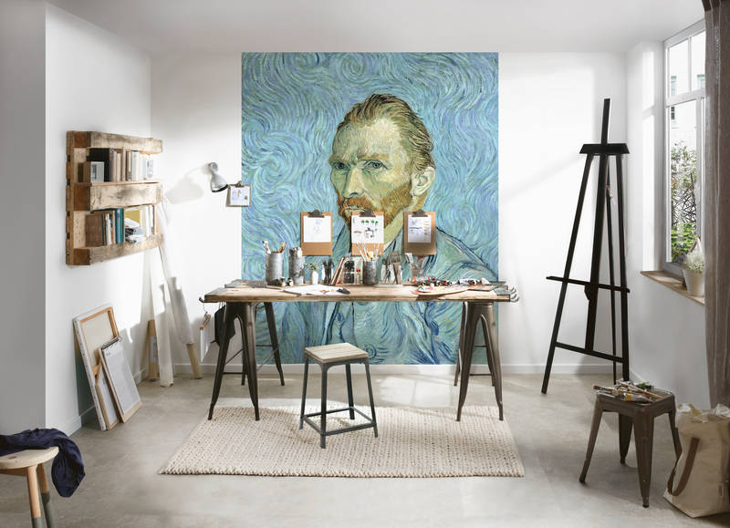             Zelfportret" muurschildering door Vincent van Gogh
        