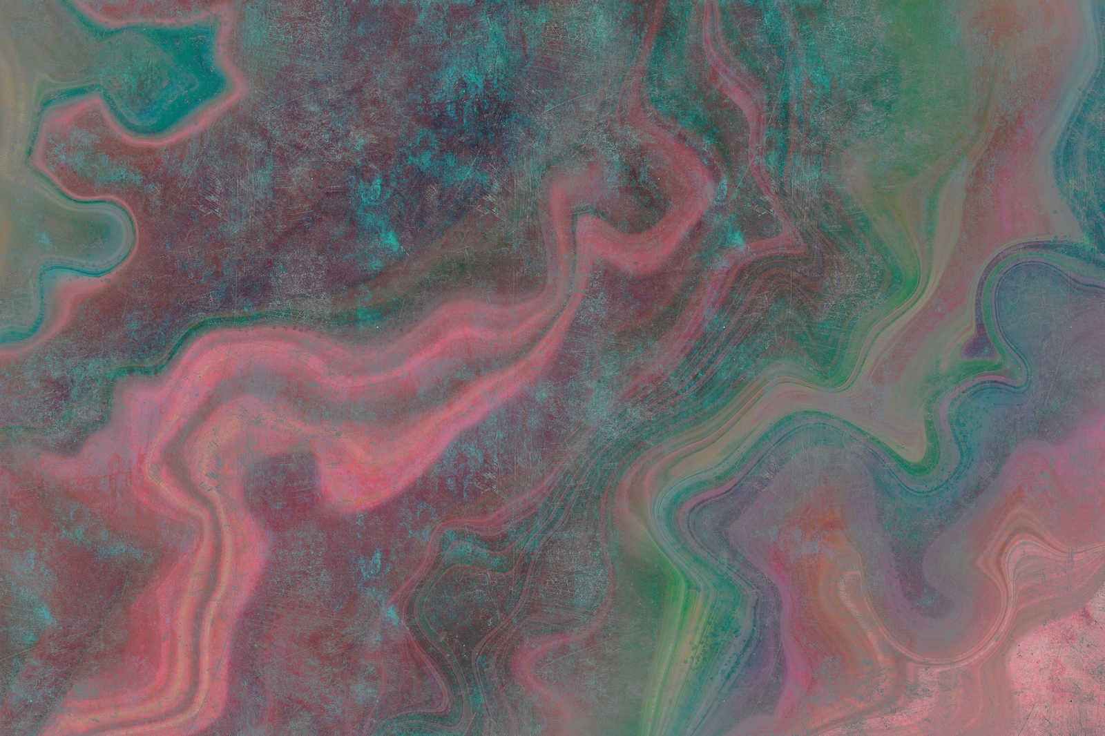             Marmo 1 - Marmo colorato come quadro su tela con struttura a graffi - 0,90 m x 0,60 m
        