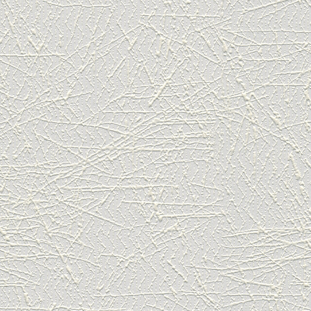             Papier peint à motifs structurés - Peut être peint, blanc
        
