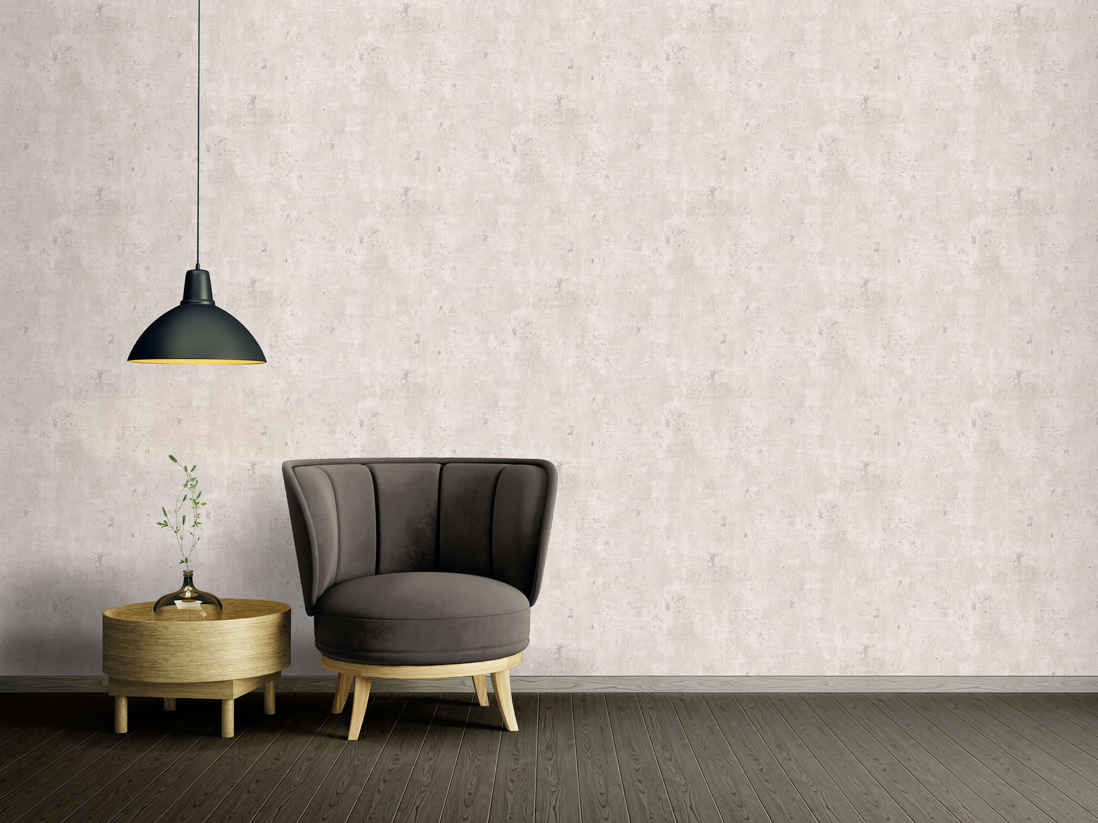             Non-woven wallpaper in used look with texture - white, grey, silver
        